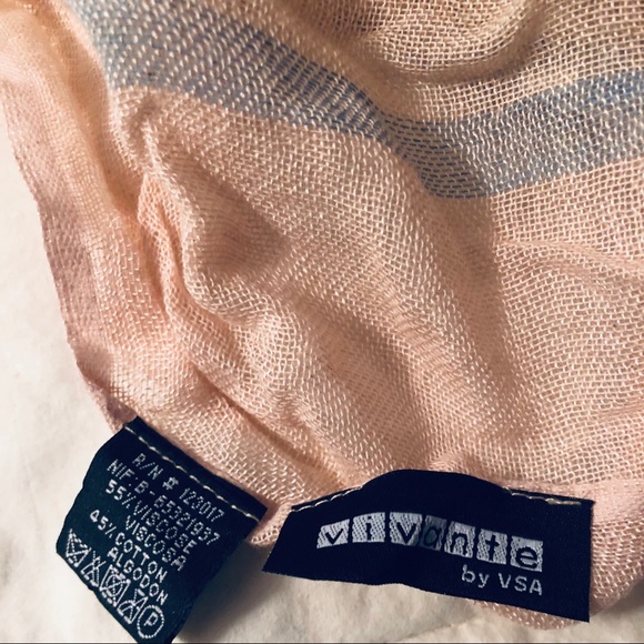 Sheer Beige Scarf - Picture 6 of 6